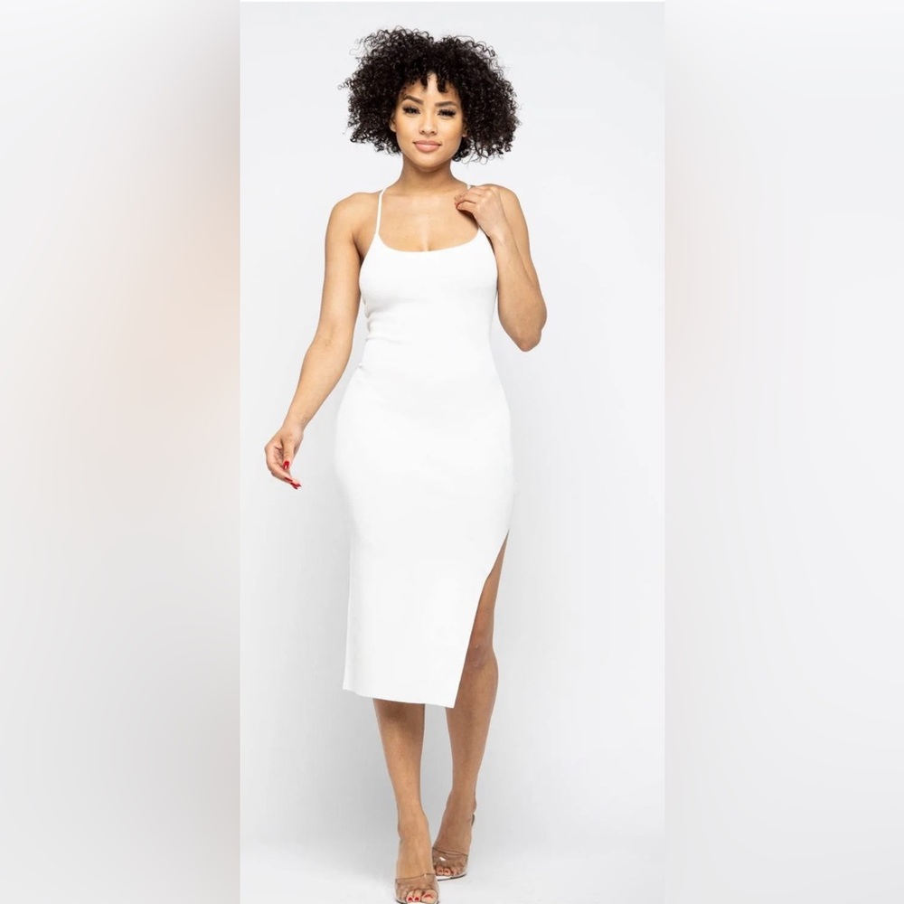Side Slit Cami Dress